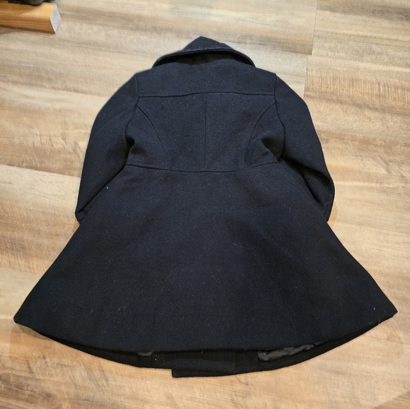 ⓃⓌⓄⓉ Girls 2t/3t Black Copper Key Kids Dress Coat With Elegant Buttons - Picture 2 of 4